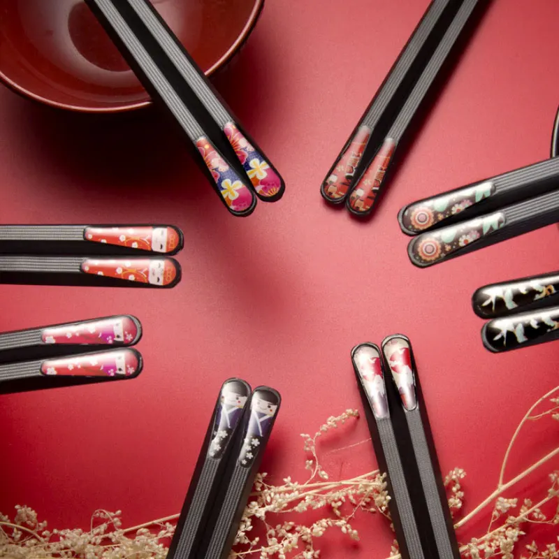 Творческий сплав палочки для еды Набор Суши китайская еда галстук линия японский