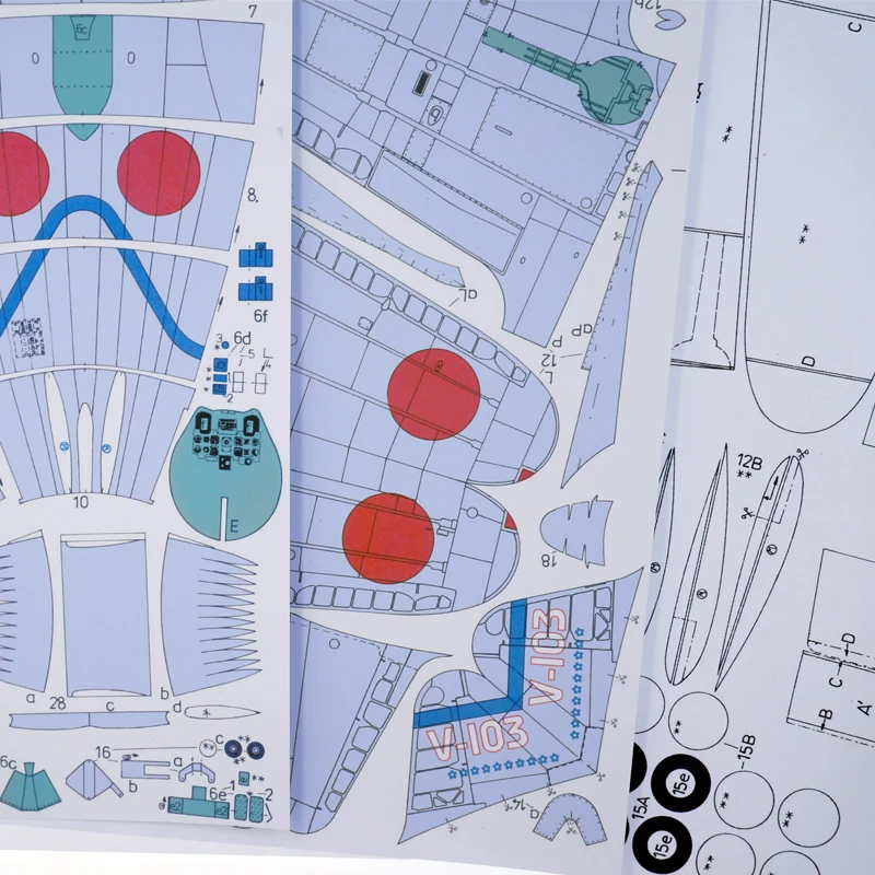 Бумага лазерной обрезки модели самолета 1:33 весы Японии A6M2 истребитель Зеро