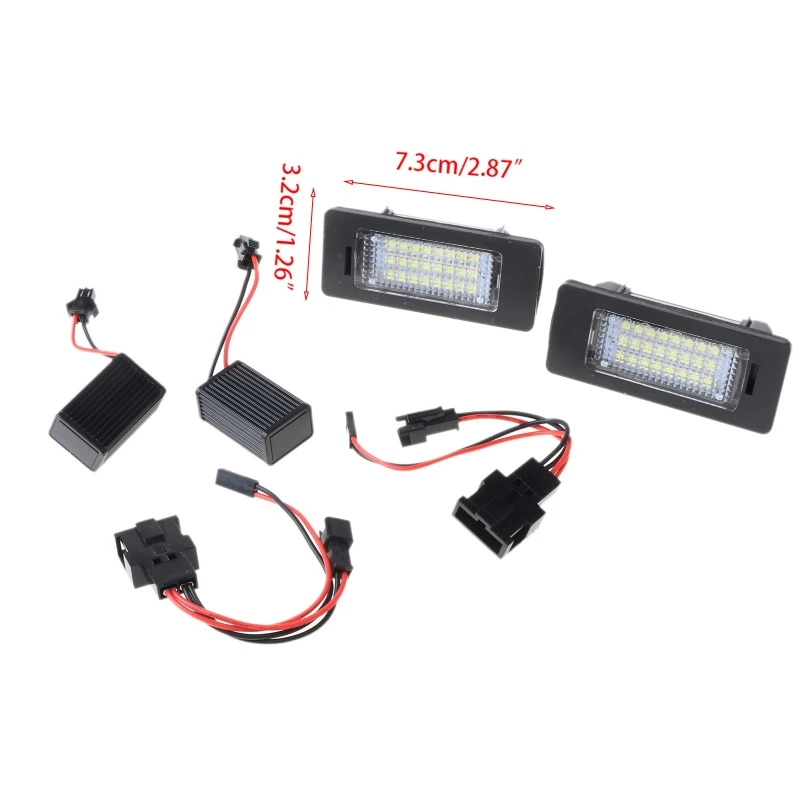 

License Plate Light 24SMD LED No Error for audi A4 B8 S4 A5 S5 Q5 S TT L41C