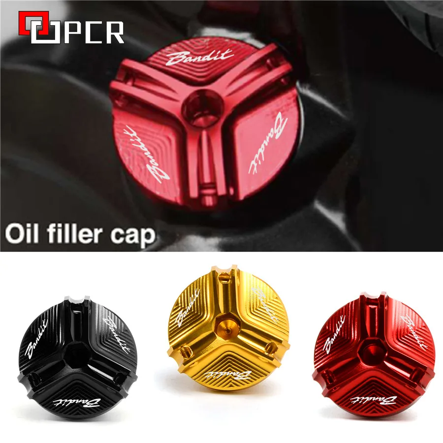 

Motorcycle Oil Filler Plug Cover For SUZUKI Bandit 400 600 650 1200 1200S 1200F VSTROM V-STROM 250 650 1000 DL250 DL650 DL1000