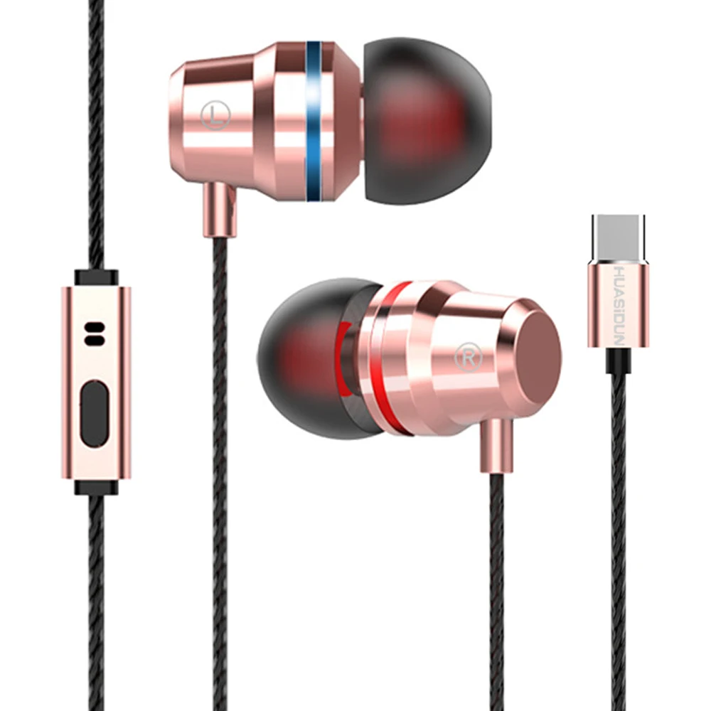 Водонепроницаемые наушники вкладыши Tiptop с разъемом Type C проводные металлическая