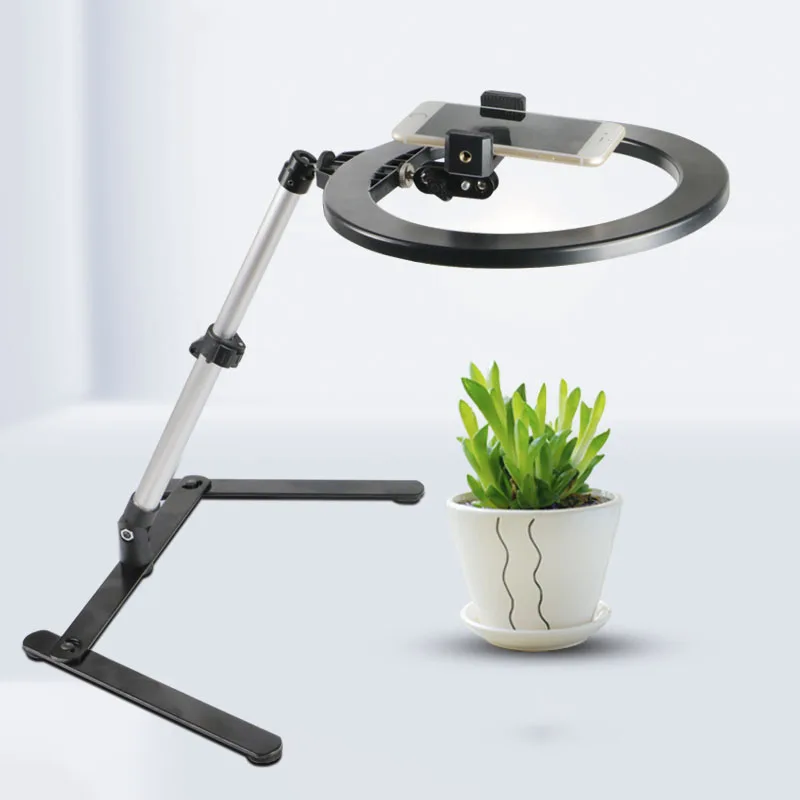 

Светодиодный 10-дюймовый кольцевой светильник для селфи, студийный светильник для фотографии, приглушающий кольцевой светильник со штативо...