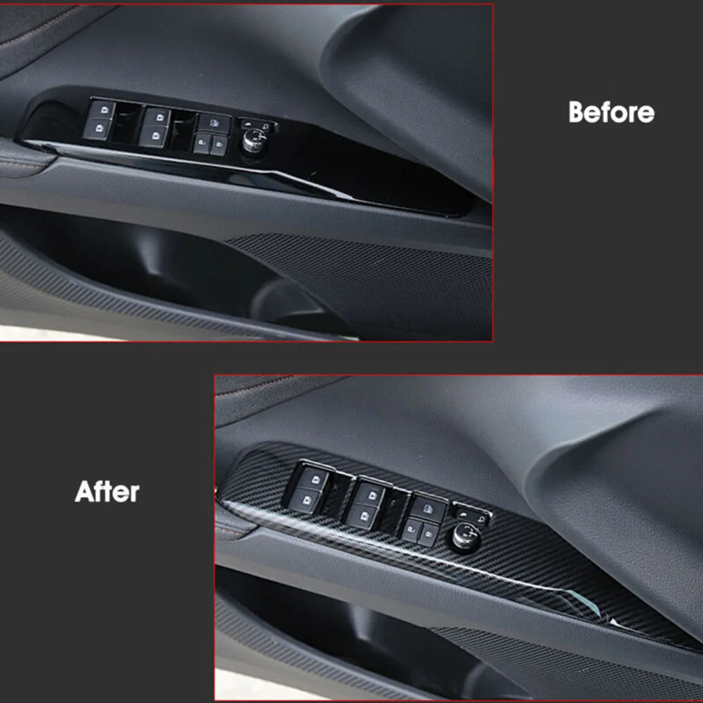 

Black Window panel trim Button Waterproof Switch Panel For Toyota Camry 2018-2019