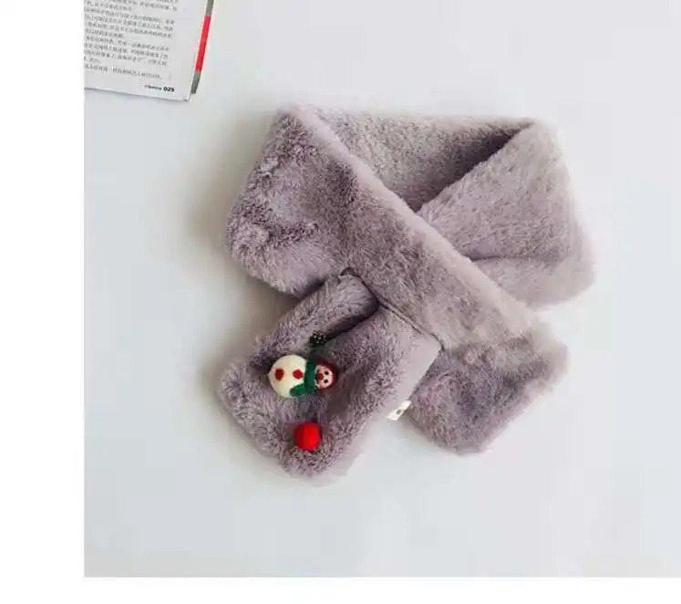 Новый детский шарф плюшевый супер мягкий Рождественский милый комбинезон