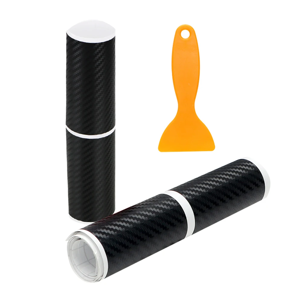 4 шт./компл. наклейка из углеродного волокна с защитой от царапин|Наклейки на