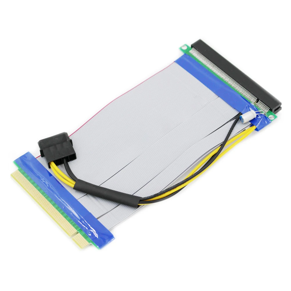 

Удлинительный кабель для видеокарты PCI-E 16X, кабель-удлинитель с блоком питания, 4 контакта, 19 см