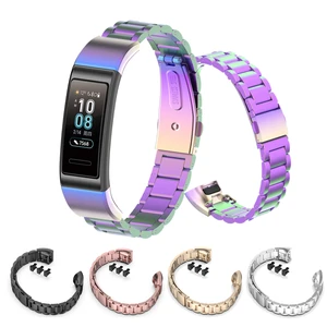 Металлический браслет Миланская петля из нержавеющей стали для Huawei Band 4 Pro и 3 Pro, ремешок для часов Huawei Band 3 Pro, аксессуары для запястья