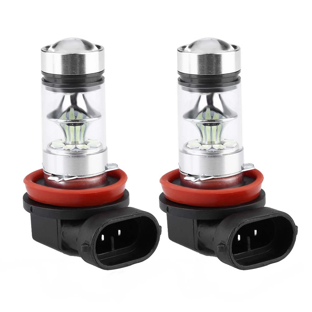 

2x H8 H11 8000K Ice Blue 100W LED Headlight Bulbs Kit Fog Car Driving Light