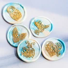 Стимпанк герметизирующий материал штамп вручную учетной записи герметичная емкость для лака Diy подарок ретро механический часовой механизм сургучом свадебные приглашения сургучная печать