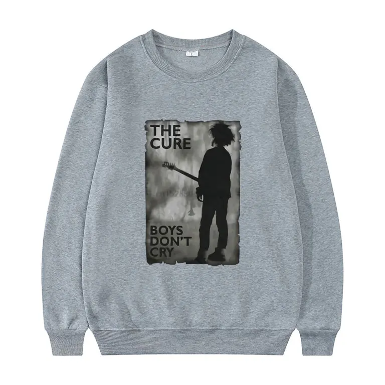 

Daily Black Cotton Mens Sweatshirt The Cure Boys Dont Cry Pullover Dont Man Clothes Men Women Fashion Hip Hop Trend Sweatshirts