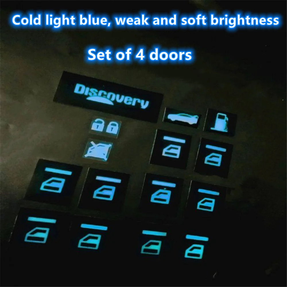 Автомобильные универсальные флуоресцентные наклейки на окна светящиеся для