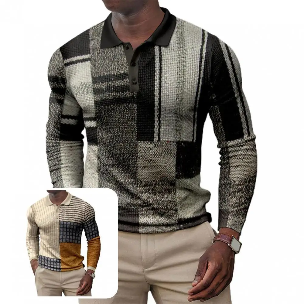 

Quick-drying Soft Skin-friendly Casual Men Tops 5 Sizes Men Shirt Button for Meeting