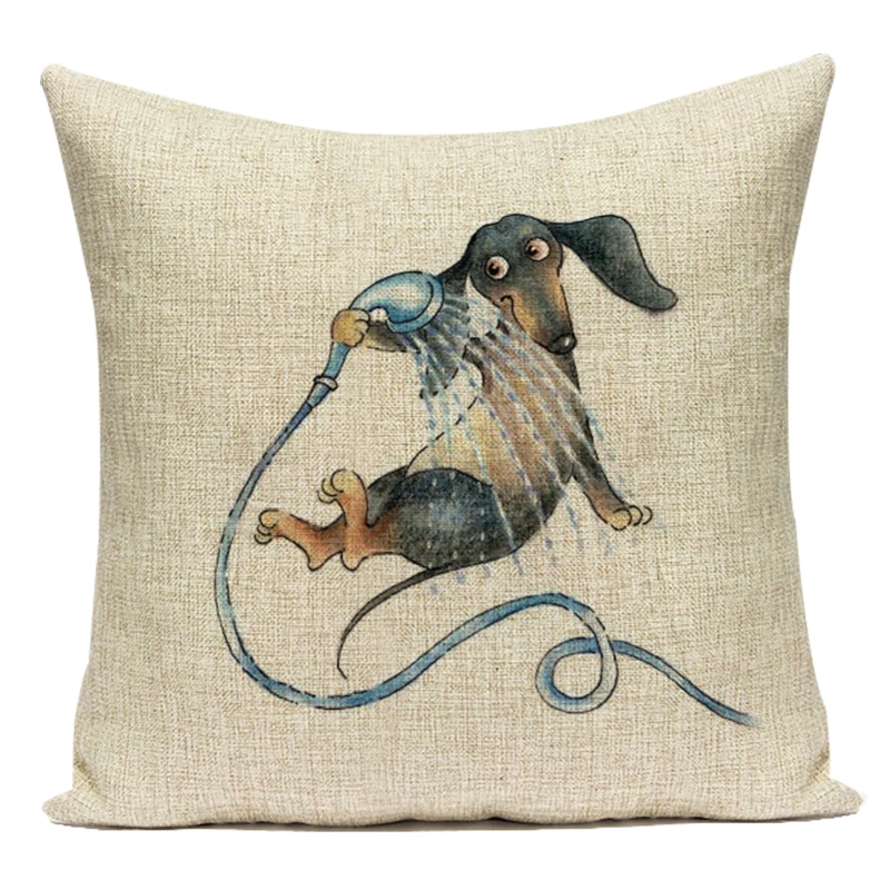 

Льняной чехол для подушки, бежевый, 45x45 см