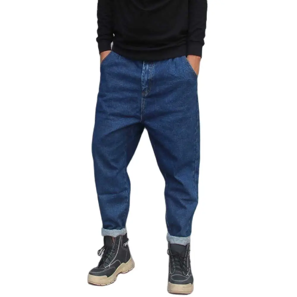 

New Fashion Streetwear Style Tapered Pants Men's Harem Jeans Loose Baggy Hiphop Trousers Men Clothing