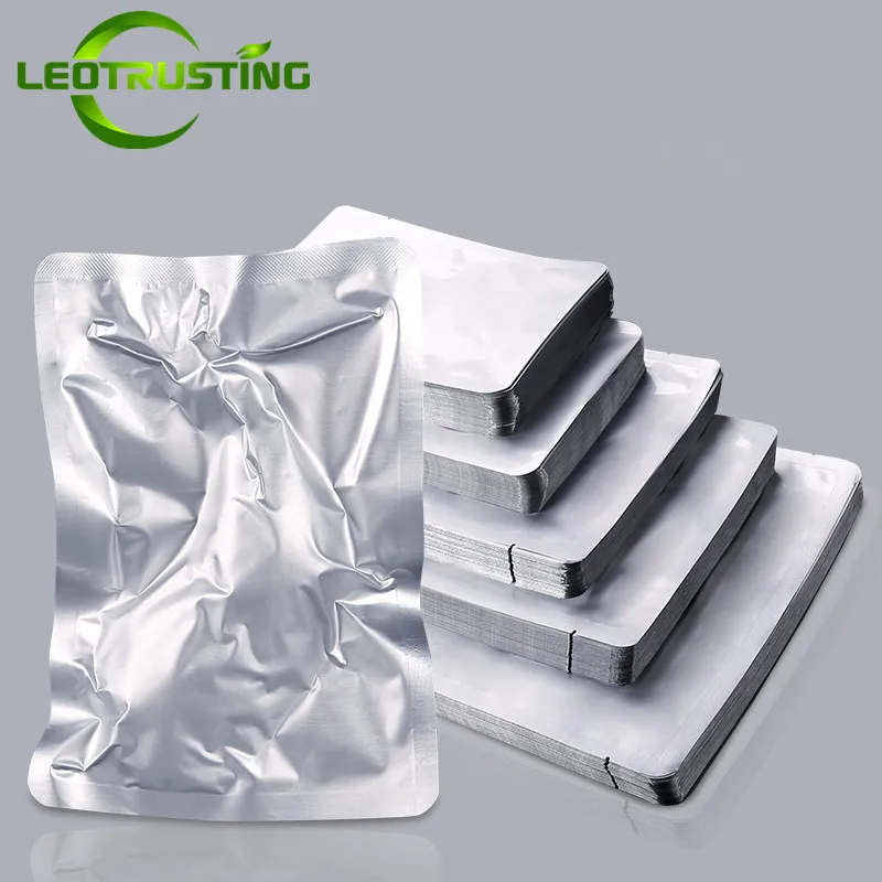 

Thick Open Top Aluminum Foil Vacuum Bag Sunproof Powder Pet Food Cooked Meat Chicken Tin Foil Heat Sealing Packaging Pouches