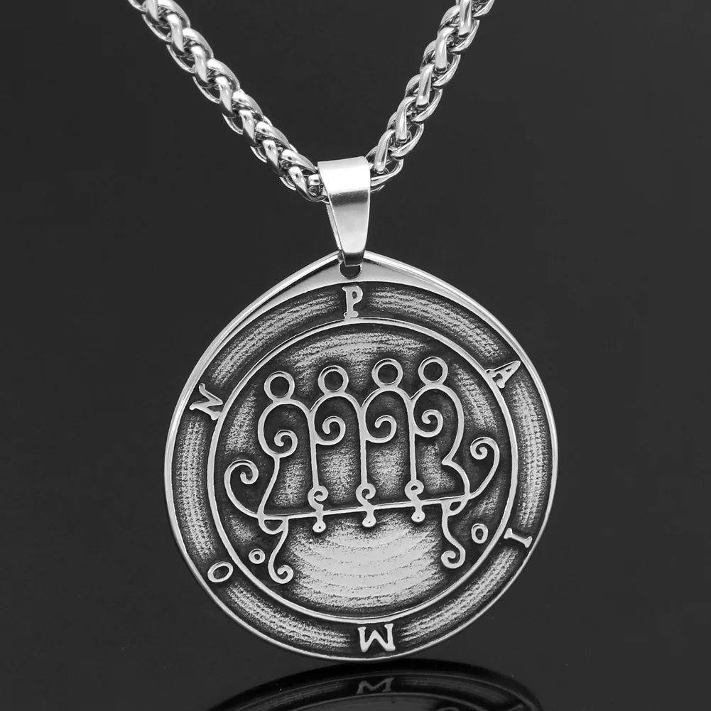 Талисман Пентакль Соломона Wiccan языческая герметичная ожерелье с подвеской