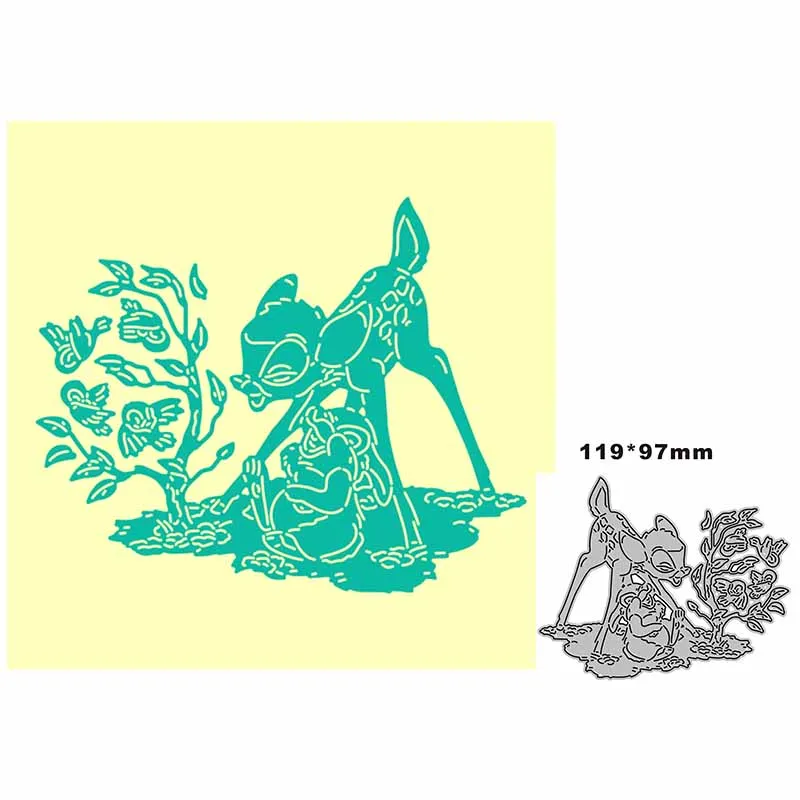 

Новинка, форма для тиснения Sika в виде оленя, кролика, птицы, металлические Вырубные штампы 2021 для творчества, декоративный альбом для скрапб...