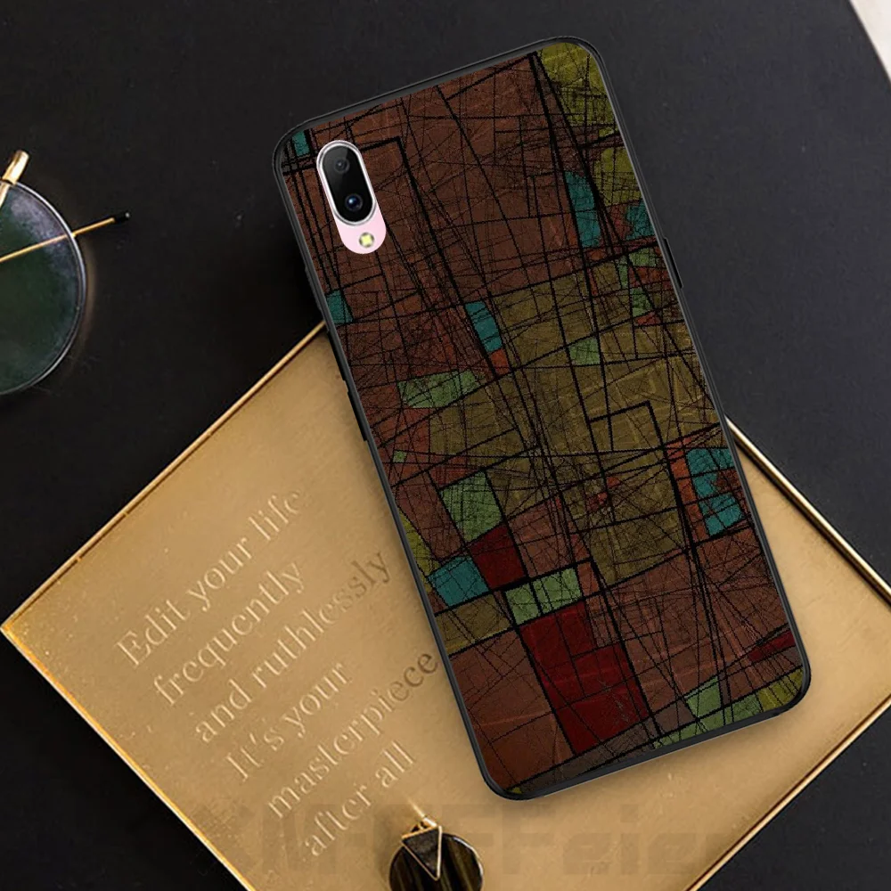 Милый чехол для телефона Reayou Dark gold с рисунком VIVO V11 9 7 5 5S 11I Y11PRO V7 7PLUS Y31 | Мобильные