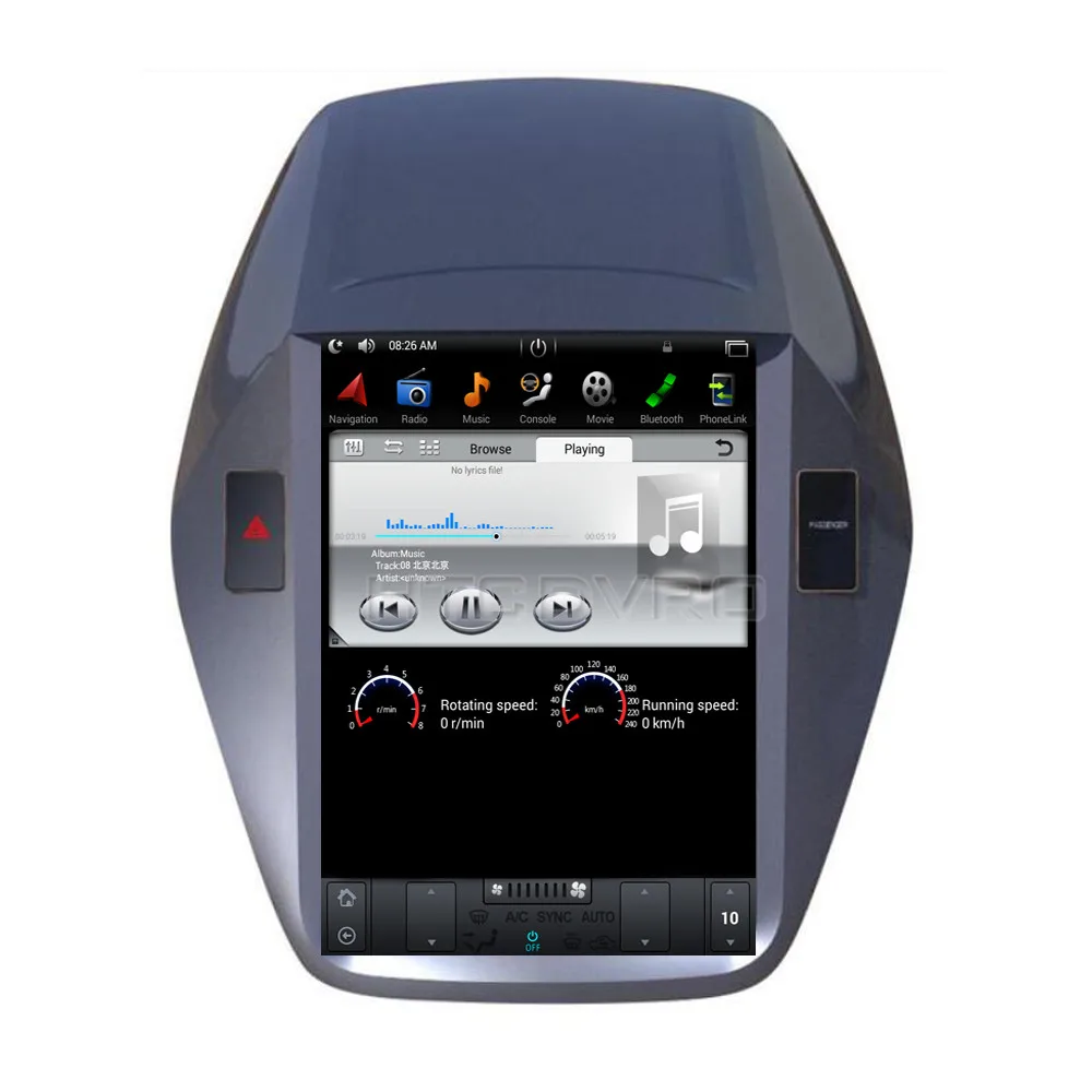 YMODVHT 10 4 дюйма Telsa стиль вертикальный экран четырехъядерный Android 7 1 2 Гб RAM