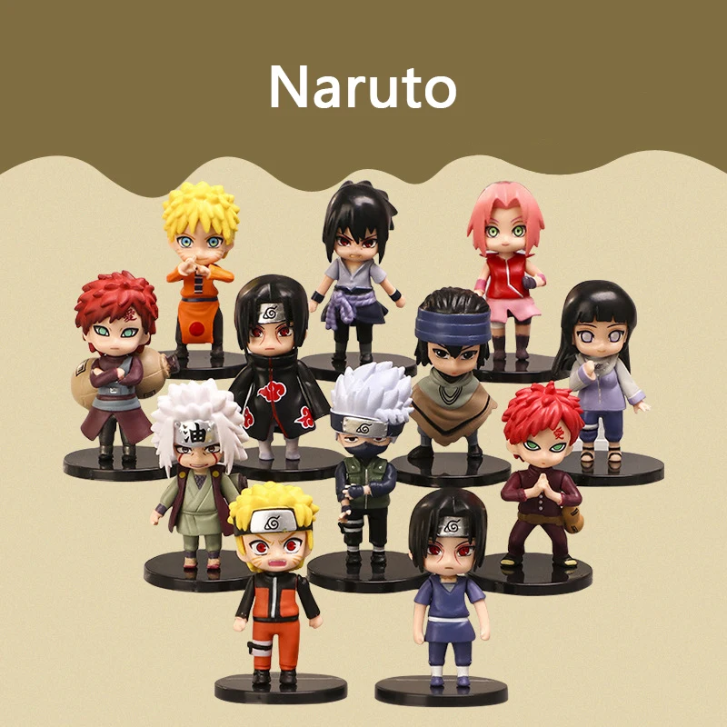

См, 12 видов искусственных героев Naruto, серия Haruno Sakura Hyuga Hinata Gaara и другие аниме-персонажи, креативный подарок