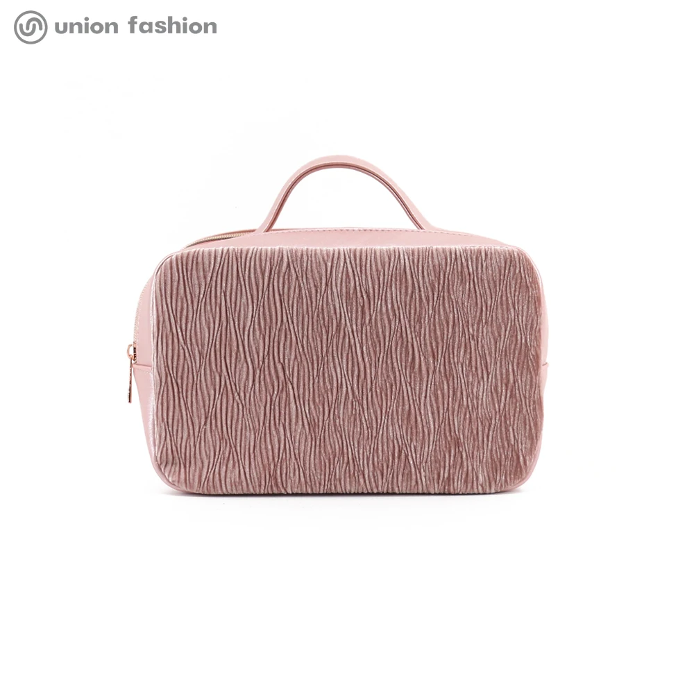 

Union Fashion Clear Makeup Wholesale Luxury Velvet Cosmetic Bags For Lady