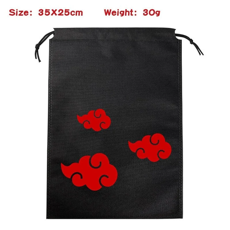 

Naruto Drawstring Pocket Cartoon Uzumaki 3D Decals Bag Anime badge Bag Girl Boy Children Gifts Kids Toys