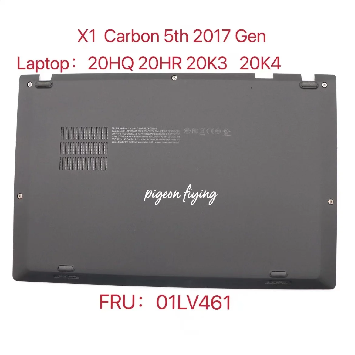 for Thinkpad X1 Carbon 5th Gen (20K3 20K4 20HR 20HQ) Case Base Cover Black FRU: 01LV461 | Компьютеры и офис