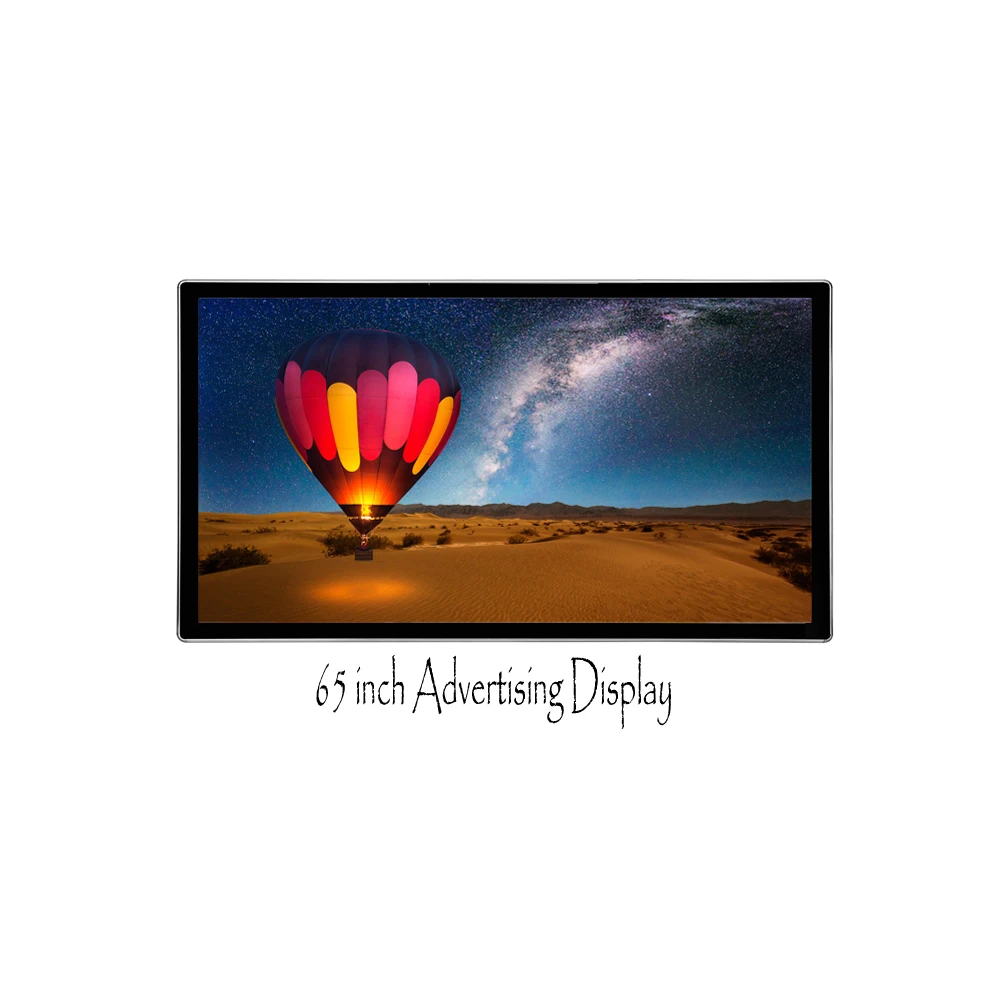 Obeytec 65 дюймов Android Digital Signage Дисплей Крытый ЖК-дисплей Экран настенное крепление