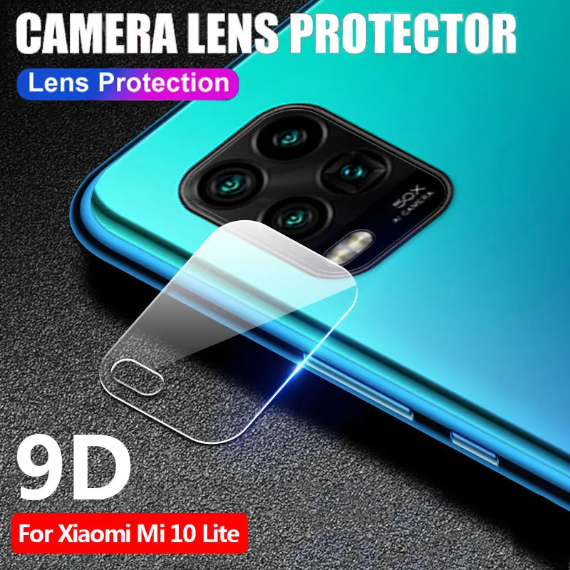 Защитное стекло 9D для камеры Xiaomi Mi 10 Note 9T 9 Pro экрана с полным покрытием Lite