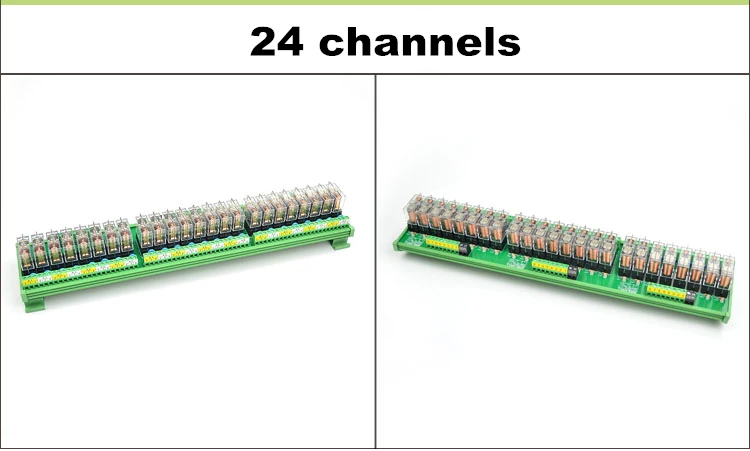8 каналов 1NO+ 1NC DIN рейку интерфейс релейный модуль с OMRON G2R-1-E 16A вход DC 12 В 24 В PNP NPN совместимый