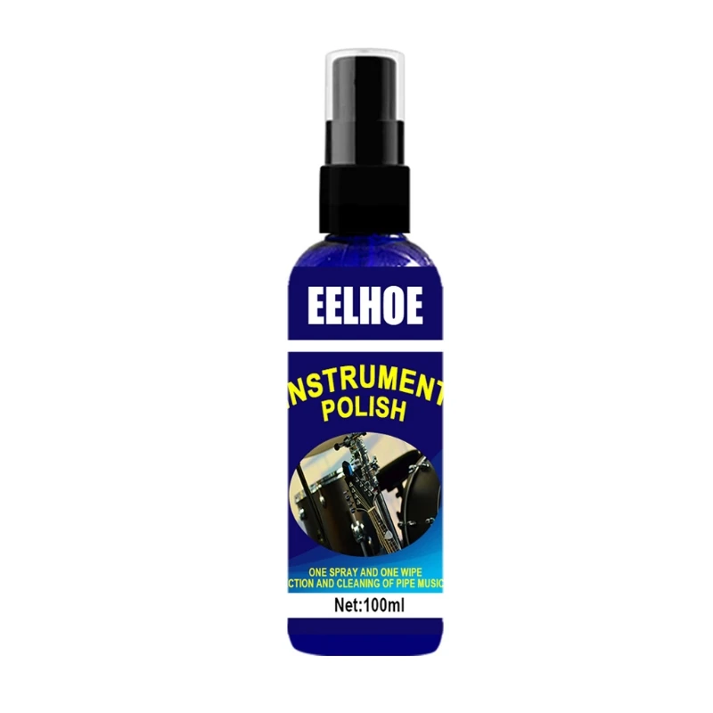 

100ml Silver Polish for Silver and Silver-Plated Instruments Sax Polishing Metal Instrument Brightening Cleaner Spray