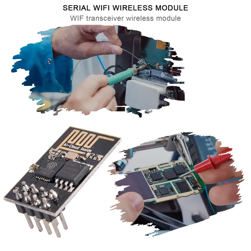 

ESP8266 ESP-01 Serial Wireless WIFI Module Wireless Transceiver Receiver Internet Of Things ESP 01 Model Board