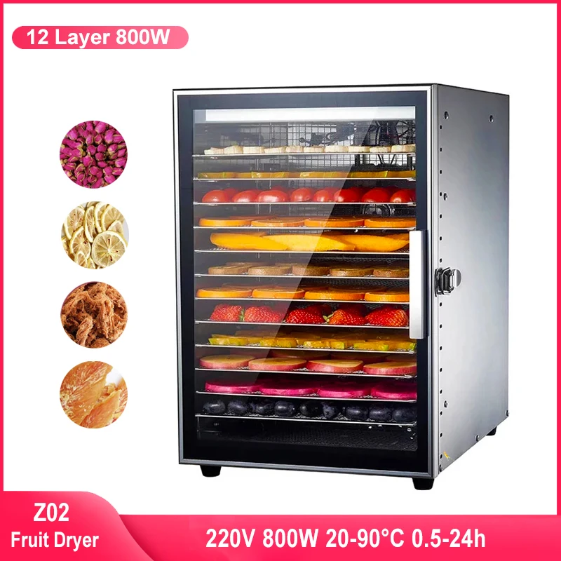 

Сушилка для фруктов, 12 слоев, 800 Вт