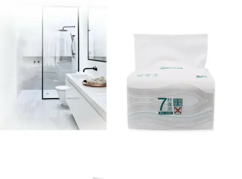 8pcs Quilted Tissue Bath Wash Room Bulk Sheets Wipes