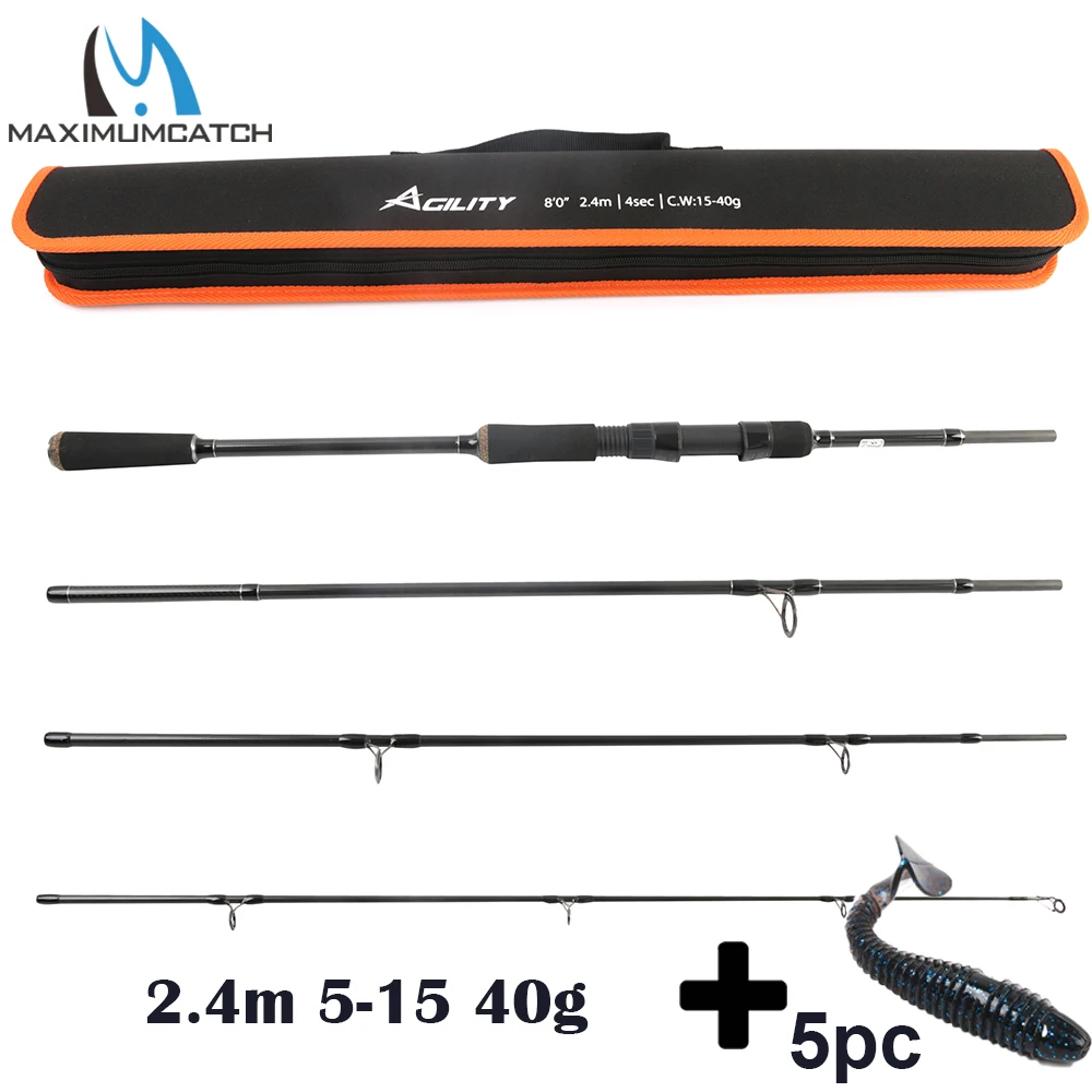 Maximumcatch 2 4 м вес приманки 15 40 г спиннинг удочка для рыбалки|fishing rod|lure weightspinning fishing |