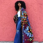 Весна-Осень 2021, модная африканская Женская одежда, Африканское пальто из полиэстера для женщин, платье с принтом в новом стиле