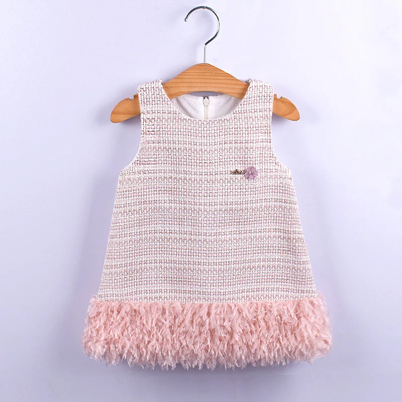 2019 New Girl Vest Dress Kid Autumn Children Knit Overalls Sweaters Toddler Jumper for Winter | Детская одежда и обувь