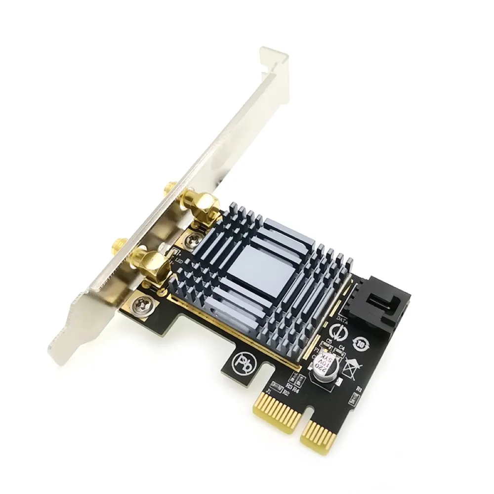

PCIE Desktop Wireless Network Card 2.4G/5G Dual Band Bluetooth 4.0 AR5B22 Chip Support for Win7/Win8/Win8.1/Win10 Systems