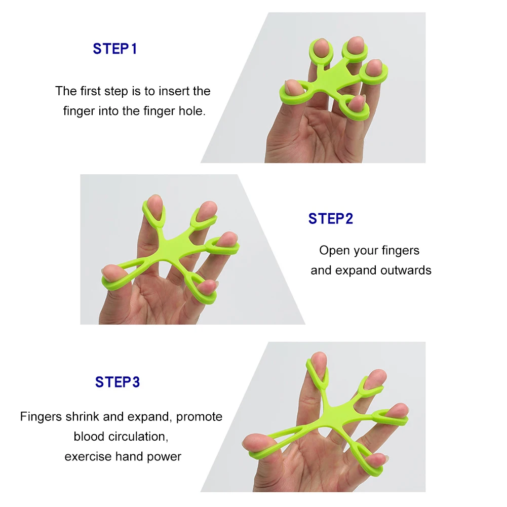 1PCS Kebugaran Tangan Jari Pelatih Tarik Cincin Band Ketegangan Alat Kekuatan Berolahraga Pelatihan Jari Rehabilitasi Pelatih