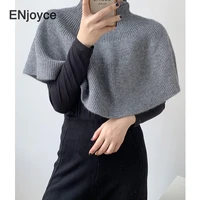 woman shawl 2021 spring cashmere knitted pullover sweater cloak women vintage shawls coat luxury scarves round neck new designer