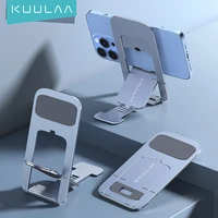 KUULAA Foldable Mobile Phone Holder Stand for iPad iPhone Samsung Desk Holder Adjustable Smartphone Cell Phone Stand Desktop