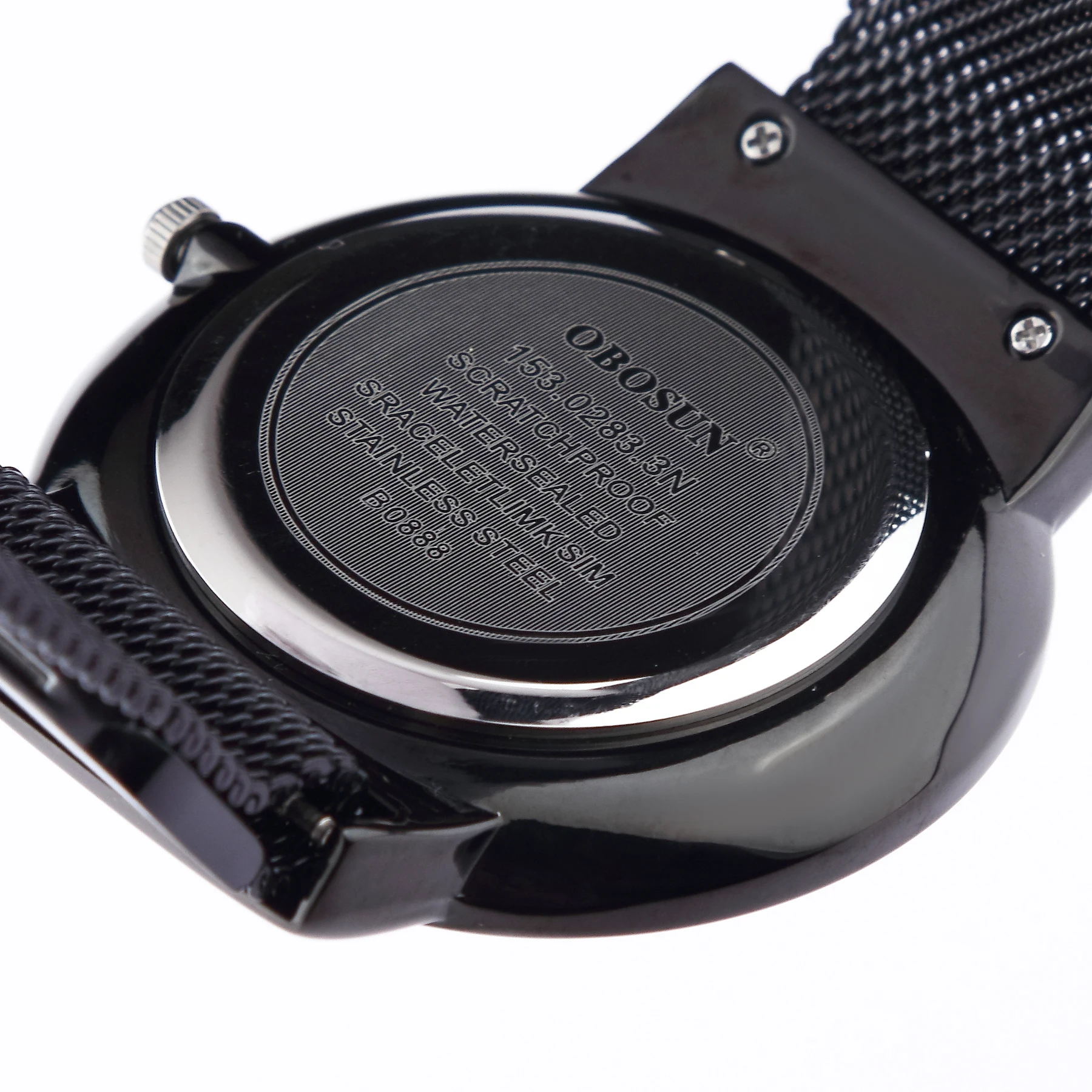 

New Simple Quartz Waterproof Business Watch Cross-Border Fashion Brand Calendar Mesh Men's Watch