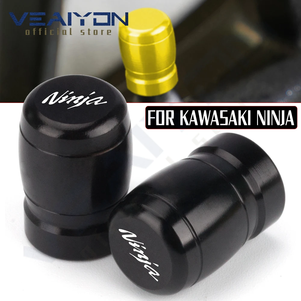 

Motorcycle Accessories CNC Tire Valve Air Port Stem Cover Cap Plug For KAWASAKI NINJA 250 300 400 650 NINJA 400 NINJA 600 2020