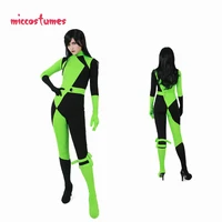 shego costume kim possible jumpsuit cosplay costume