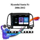 Автомобильное радио Eastereggs, 2 din, Android, для Hyundai Santa Fe 2 2006-2012, Carplay, GPS, головное устройство с рамкой
