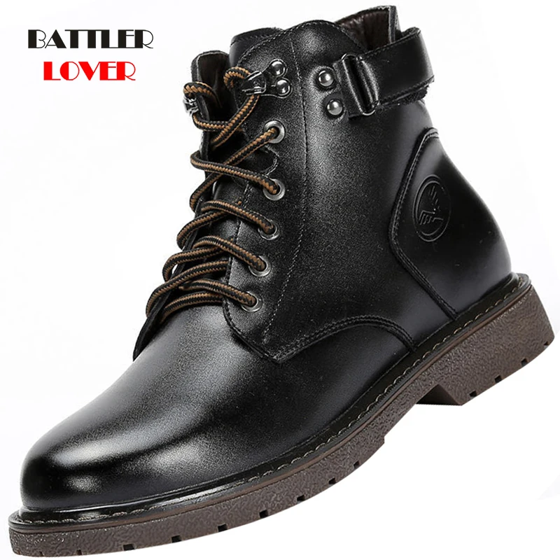 

Indestructible Motor Shoes Men Winter Fleece Warm Boots Puncture-Proof Work Botas for Male Autumn Breathable Biker Footwear