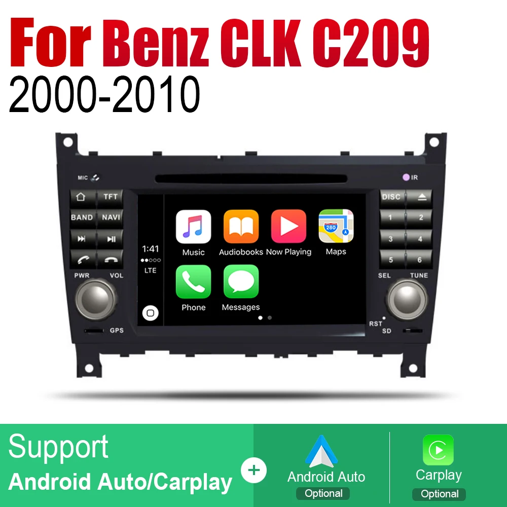 Android автомобильный DVD GPS Navi для Mercedes Benz CLK Class C209 A209 2000 ~ 2010 NTG плеер навигация WiFi BT