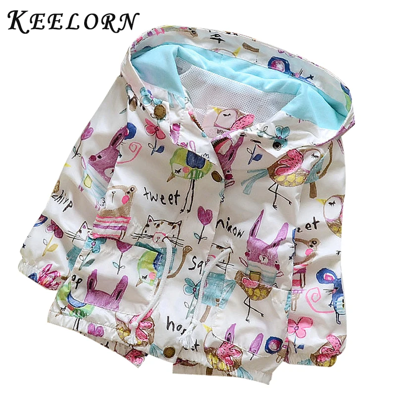 Keelorn Baby Girls Snow Wear New Fashion Winter Rabbit Ear Hooded Outerwear Children's Cotton Clothes Winter Coat for 6M-2T