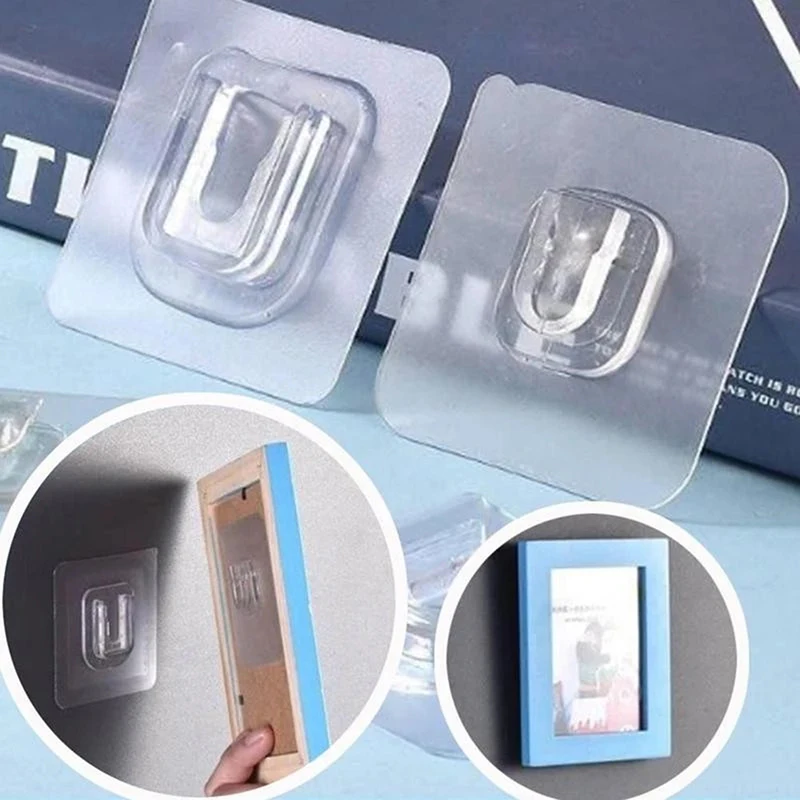 

1~20pcs Double Sided Adhesive Wall Hooks Wall Hanger Transparent Suction Cup Sucker Hook