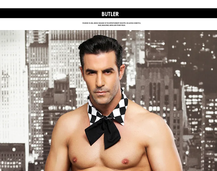 Сексуальный костюм горничной для мужчин брикет с аксессуарами очаровательное